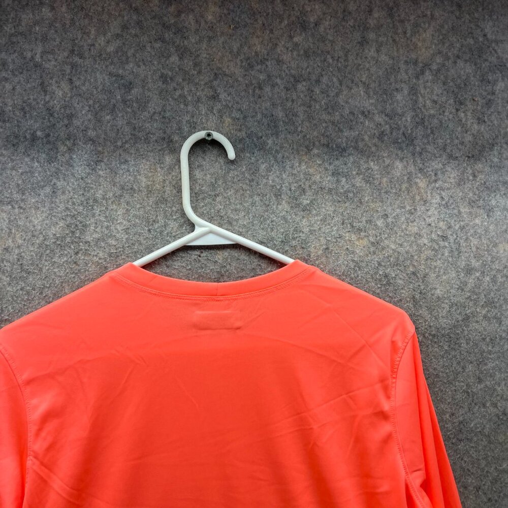 Columbia Shirt Women Large Orange Crewneck Long Sleeve Rapid Creek Sportswear - Picture 11 of 12